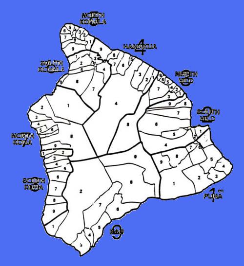 Image of Big Island Real Estate tax divisions.