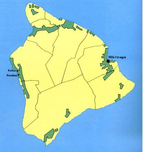 Image of the distribution of utilities on the Big Island.